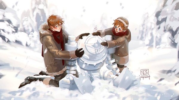 Снежная Геншин Импакт арт