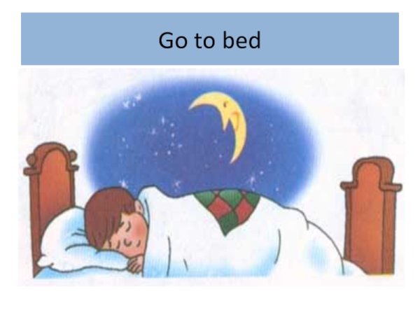Мальчик ложится спать