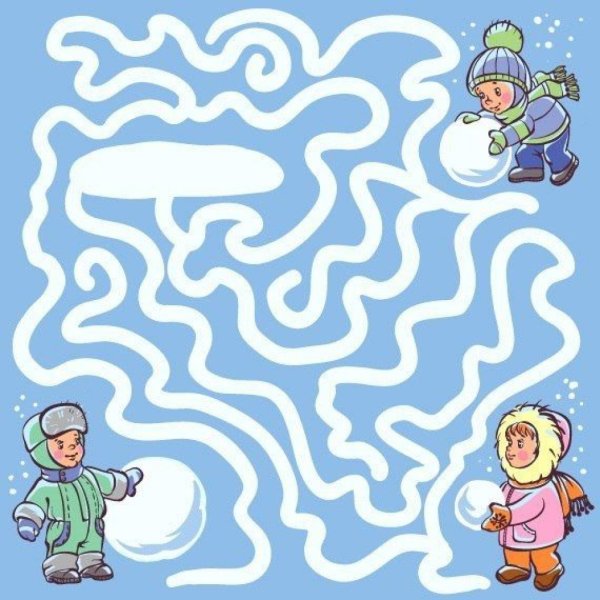 Новогодний Лабиринт для детей