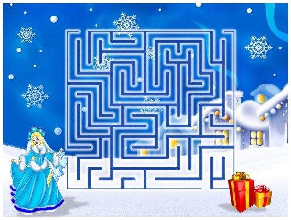 Новогодний Лабиринт игра