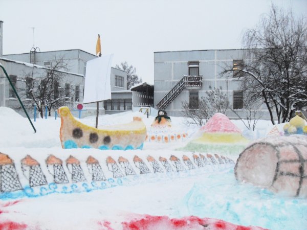 Снежные городки в детском саду