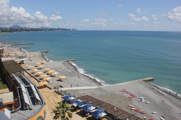 Пляж оздоровительного комплекса Дагомыс