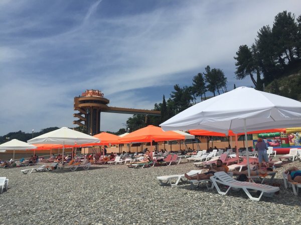 Пляж санатория Дагомыс Сочи