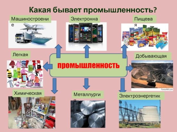 Какая бывает промышленность