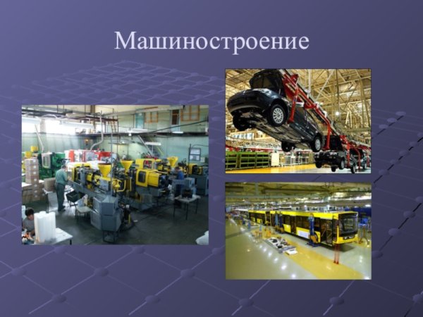 Машиностроение промышленность