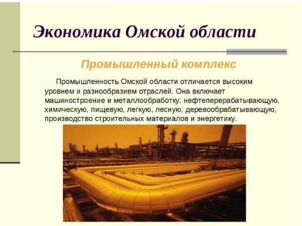 Основные промышленные предприятия Омской области