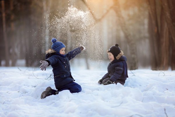 Радость детей зимой