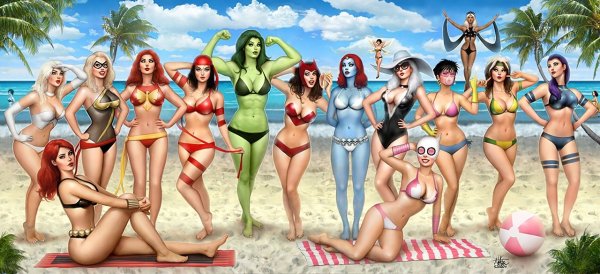 Marvel гарем