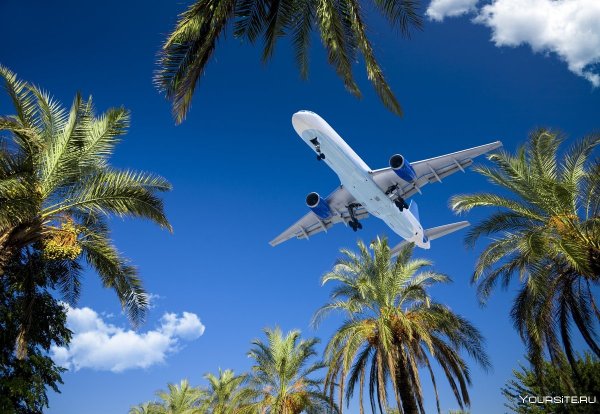 Самолет над морем