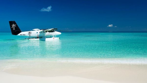 Море самолет Мальдивы
