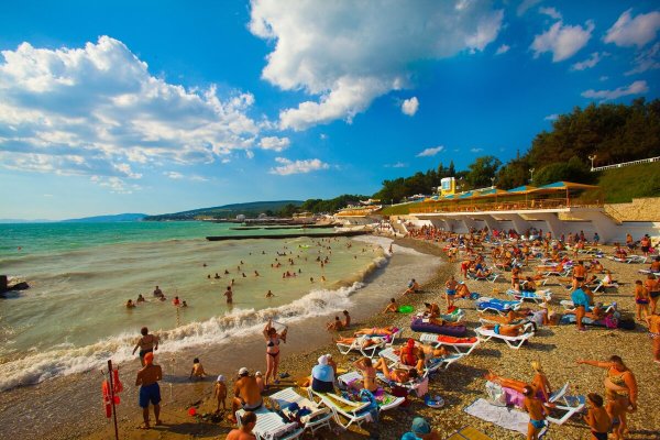 Пляж голубая даль Дивноморское