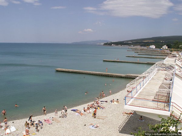 Пляж Дивноморск Дивноморское