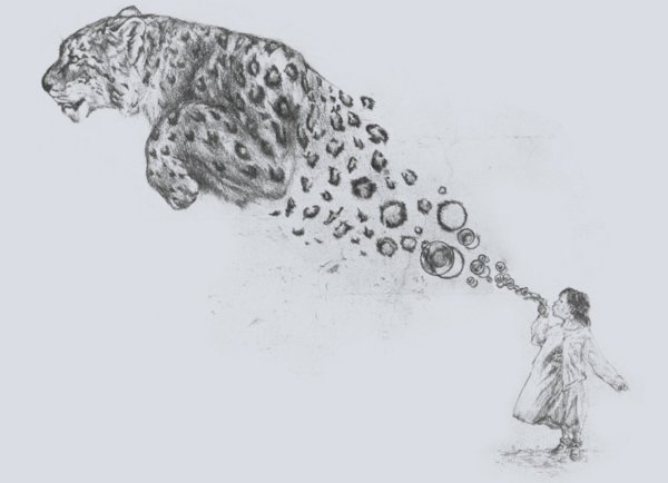 Стилизованный снежный Барс