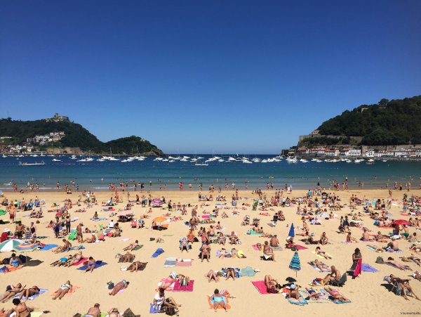 Пляж Сан-Себастьян Испания