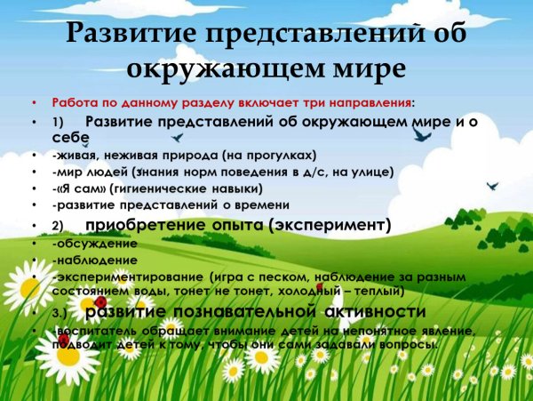 Знания и представления об окружающем мире