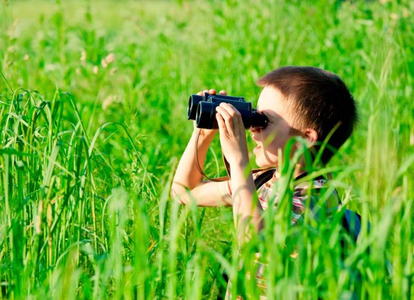 Мальчик с биноклем