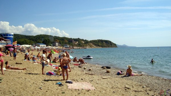 Пляж Лермонтово Краснодарский край