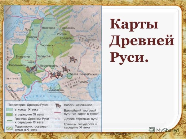Сьразхань на карте древней рус