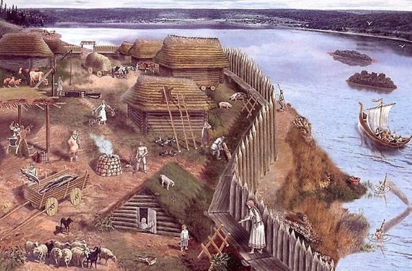 – Реконструкция поселения восточных славян (VIII-IX ВВ.).