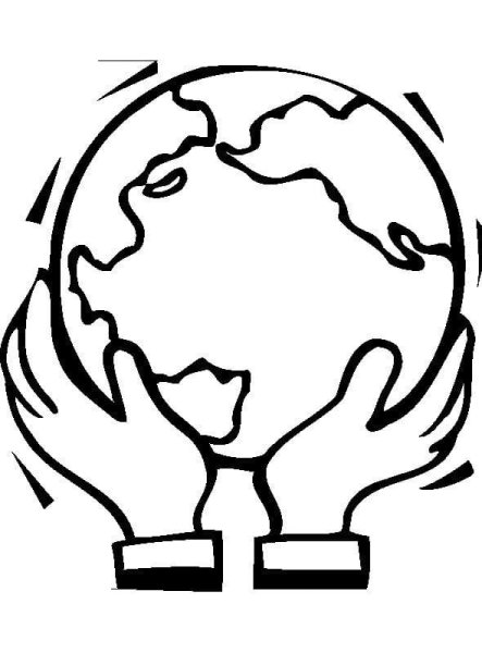 Земля раскраска