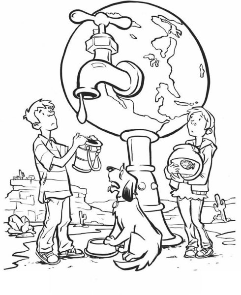 Экология раскраска для детей