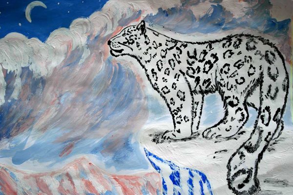 Нарисовать снежного Барса