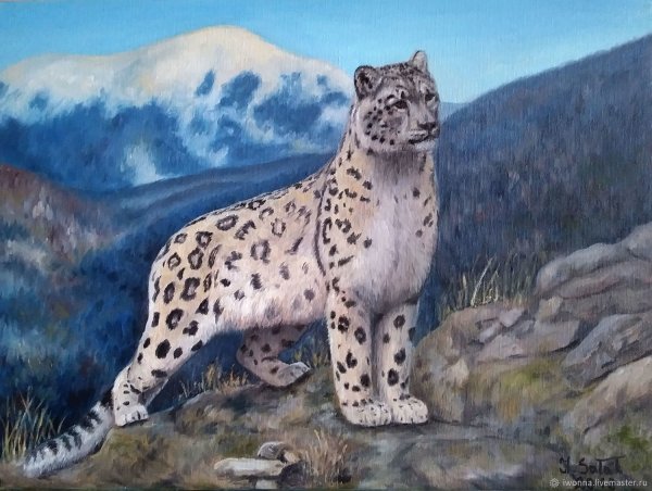 Эвенки живопись снежный Барс