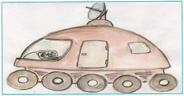 Придумайте и нарисуйте свою модель лунохода