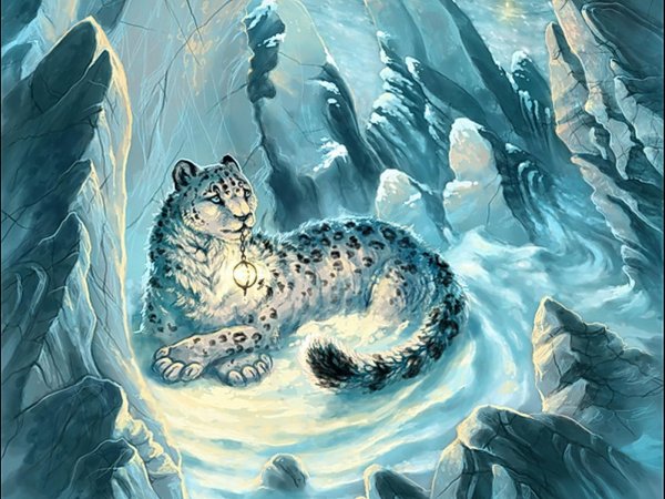 Художник Дегтев Александр снежный Барс