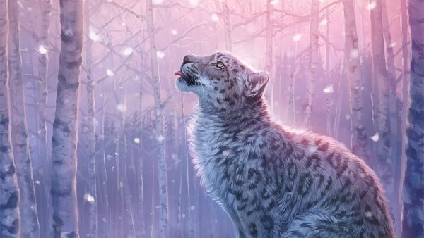 Леопард арт