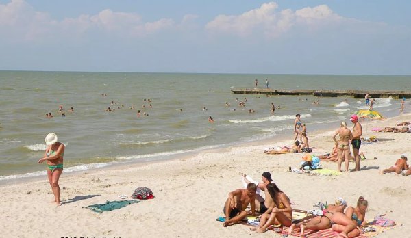 Ейск Азовское море Центральный пляж