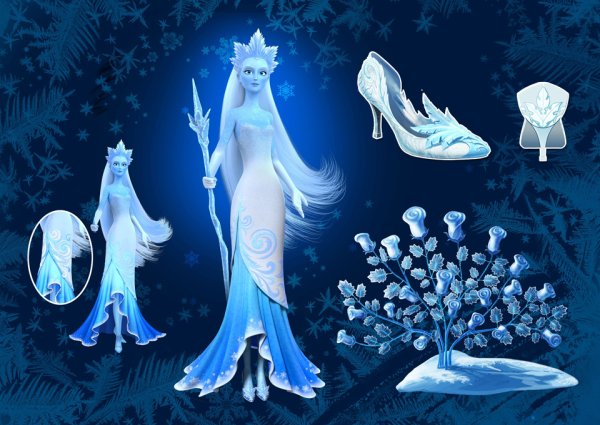 Снежная Королева из мультика Снежная Королева Зазеркалье