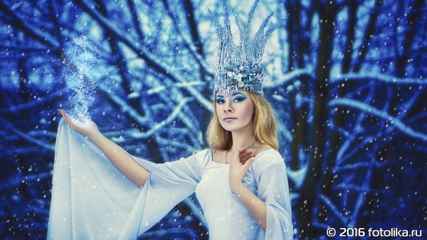 Фотосессия Снежная Королева в студии