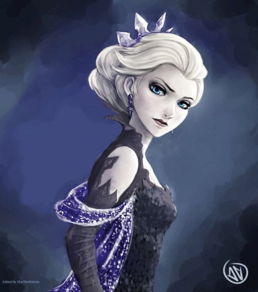 Раскраска онлайн Принцесса зима. Снежная королева бесплатно
