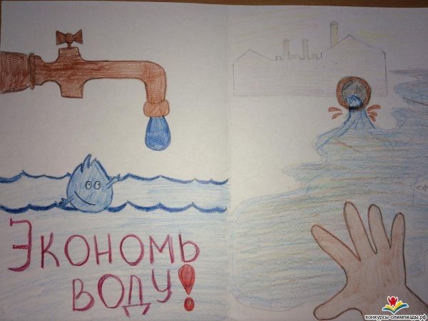 Рисунок берегите воду