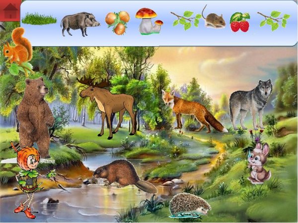 Лесные животные для детей