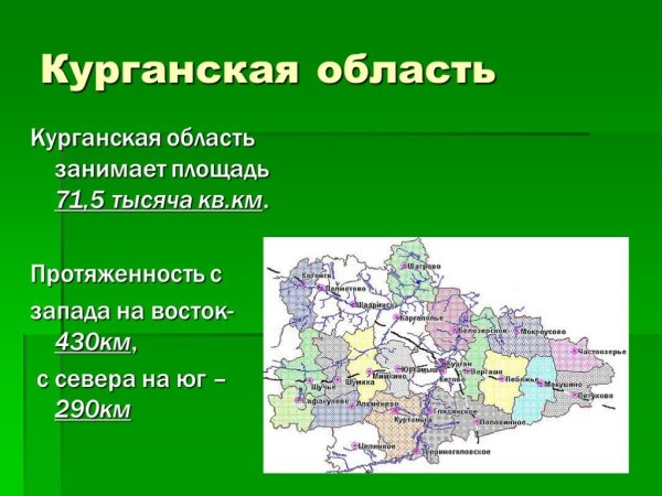 География Курганской области