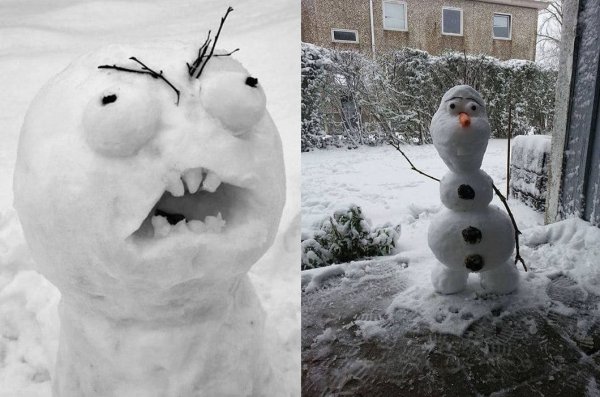 Снеговик прикол