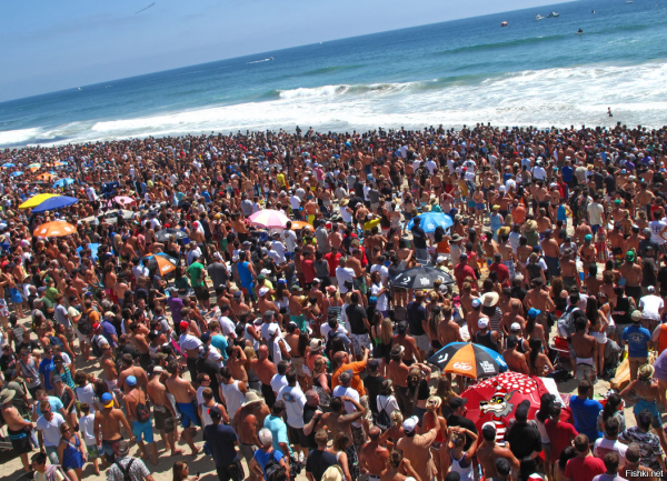 Переполненные пляжи