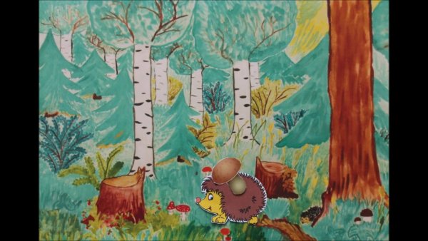 Смешанные леса для детей рисование