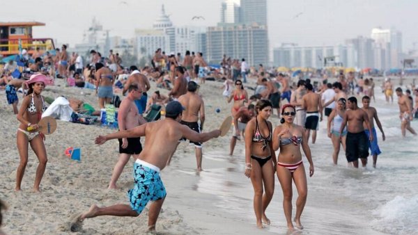 Майами пляж люди