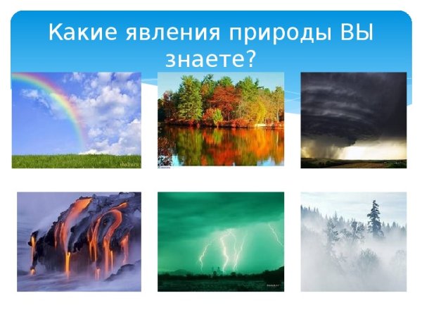 Природа и явления природы