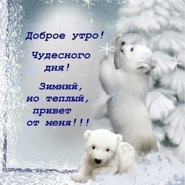 Зимние поздравления с добрым утром