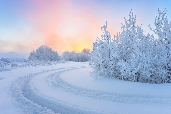 Морозное зимнее утро