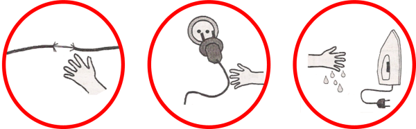 Условные знаки домашней опасности