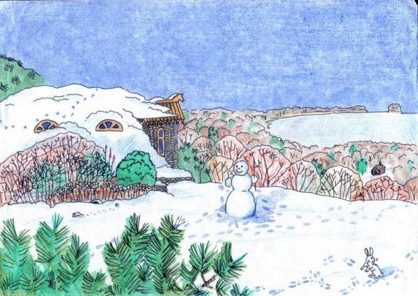 Февраль рисунок