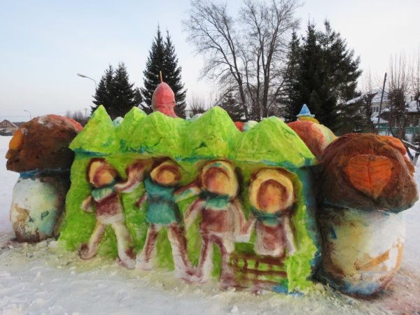 Снежный городок Эколят