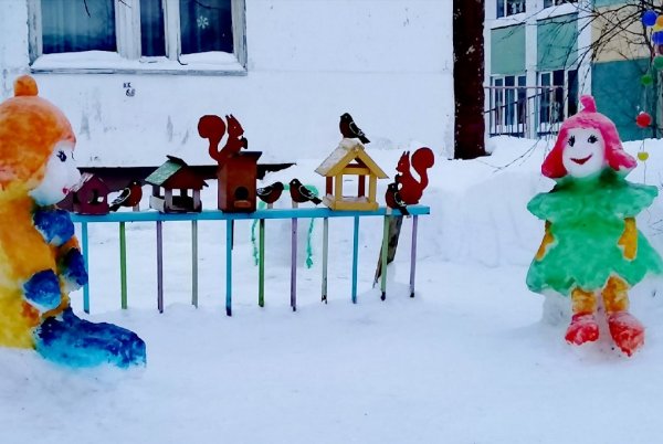 Зимний городок в детском садике