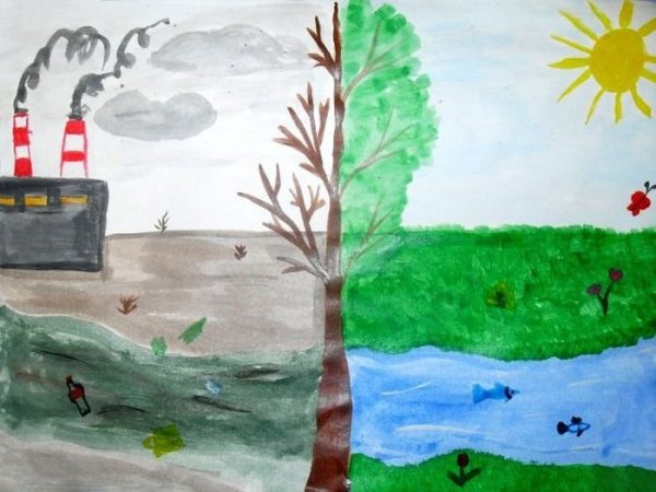 Рисунок берегите воздух