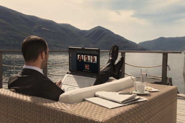 Бизнесмен на отдыхе